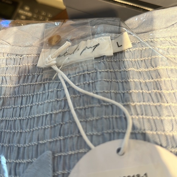 #25❤️ Brand new with tags Petal & Pup Belle button up dress in blue - Picture 7 of 8